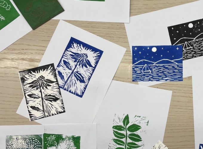 Introductieavond Linoleum snijden bij De Creatieve Werkplaats -