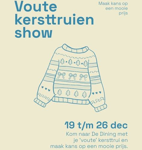 Voute kersttruien show! - Bij de Dining