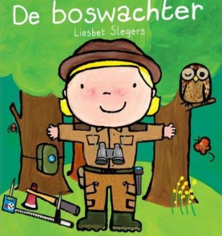 Voorleespret met ... de boswachter - In het amfitheater op het groene schoolplein van de Jutter.